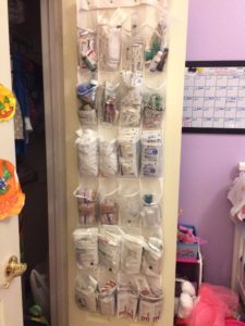 IVF meds organization - in a closet jewelry organizer. This has really  helped us keep things neat and out of sight when needed.